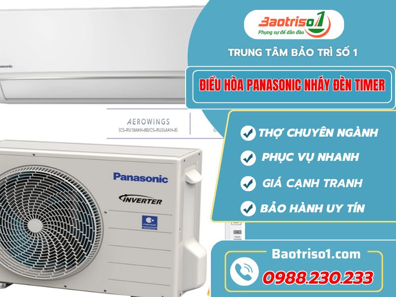 Cách sửa điều hòa Panasonic nháy đèn Timer hiệu quả, không cần gọi thợ