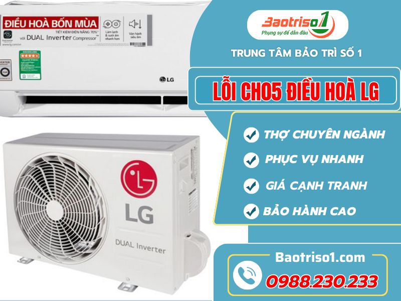 Hướng dẫn sửa lỗi CH05 điều hòa LG ngay tại nhà đơn giản nhất