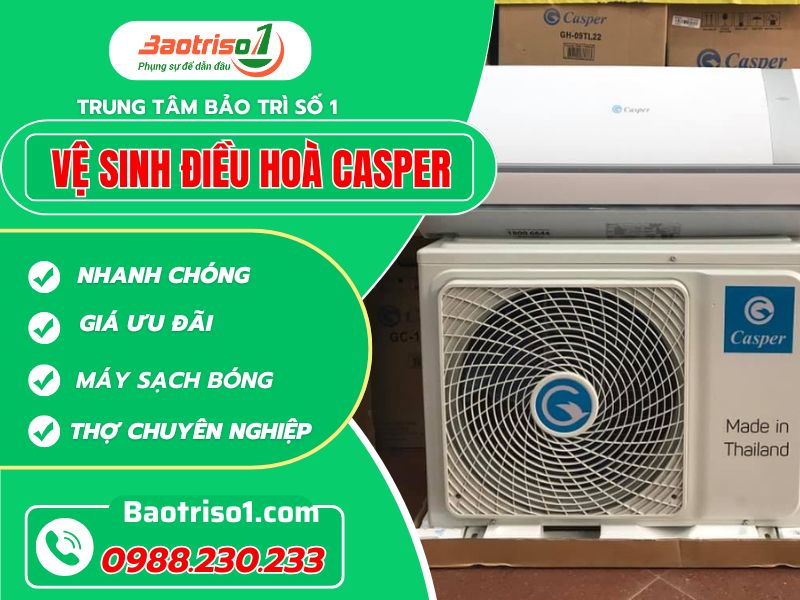 Cách vệ sinh điều hòa Casper đơn giản để hạn chế hỏng hóc