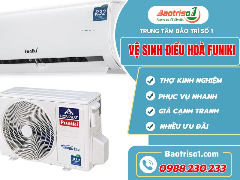 Vệ sinh điều hòa Funiki tại nhà nhanh chóng với 3 bước đơn giản