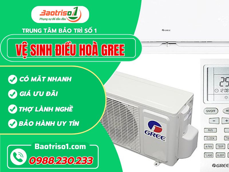 Hướng dẫn vệ sinh điều hòa Gree đúng cách, tăng tuổi thọ máy