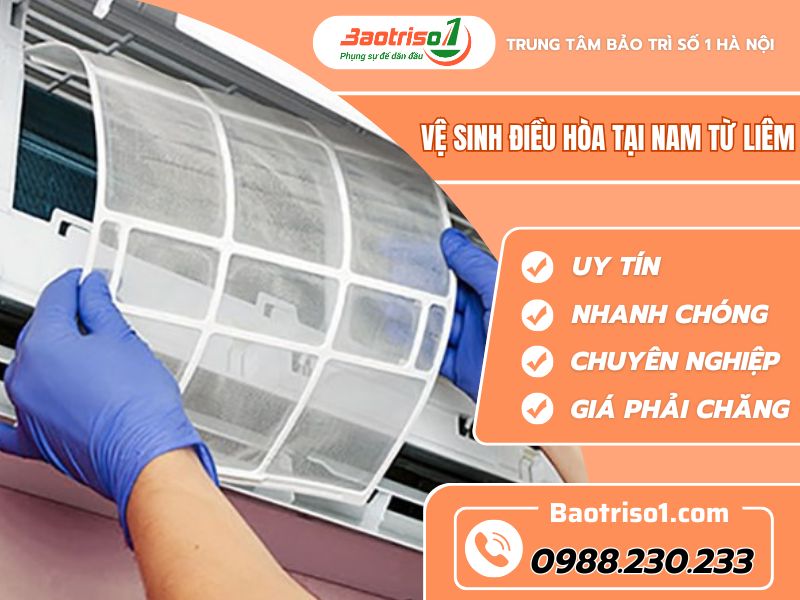 Vệ sinh điều hòa tại Nam Từ Liêm tận nhà. Nhanh, sạch, đúng giá