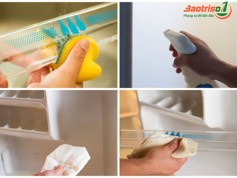 Hướng dẫn cách vệ sinh tủ lạnh Toshiba tại nhà chuẩn từng bước 